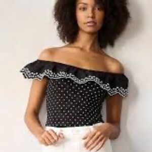 LC Lauren Conrad Ruffle Bodysuit